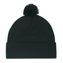 AJM 9E060M - Acrylic Cuff Toque (Pom Pom 6cm)