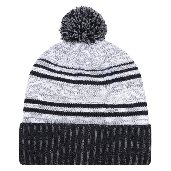 AJM 9G087M - Acrylic / Polyester Micro Fleece, Cuff Toque (Pom Pom 8cm)