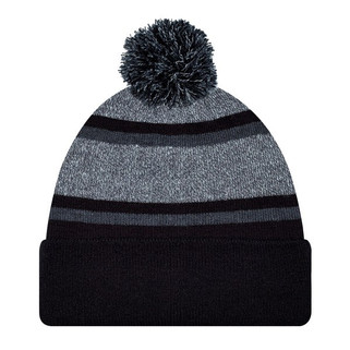 AJM 9M069M - Acrylic Cuff Toque (Pom Pom)