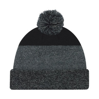 AJM 9T066M - Acrylic Cuff Toque (Pom Pom 8cm)