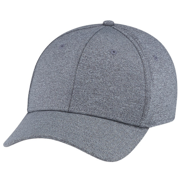AJM AC0008 - Polyester Heather &amp; Spandex 6 Panel Constructed Contour (A-Class)