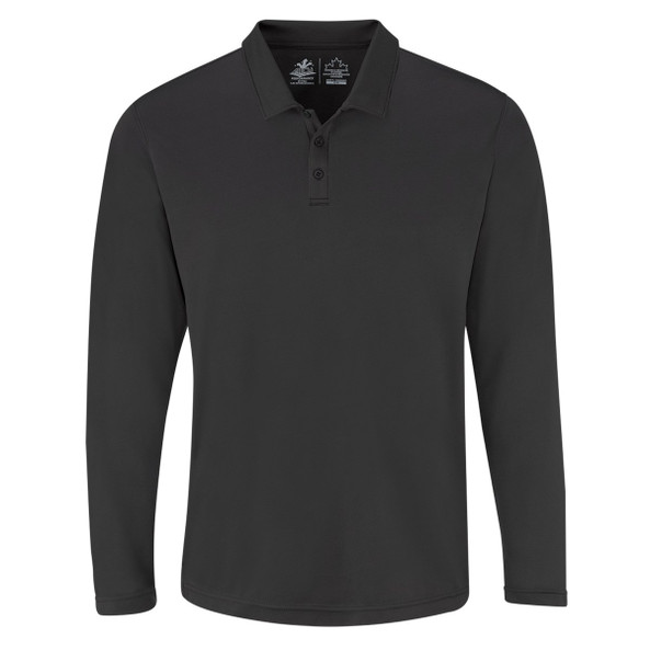 AJM PM1901 - Polos à manches longues de performance pour hommes