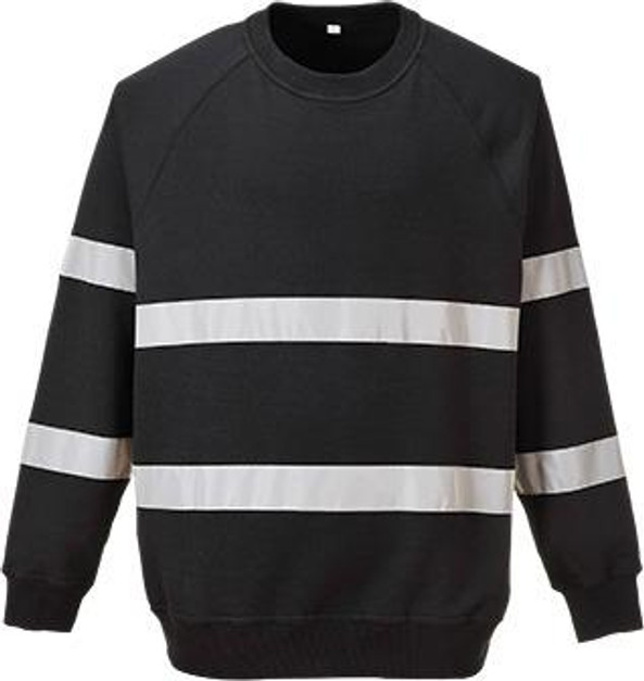 Portwest B307 - Reflective Comfort Polycotton Crew Neck Sweater