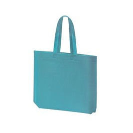 SEA Heat-sealed non-woven bag with hexagonal gusset on the base and long handle in matching colour - EgotierPro BO7504