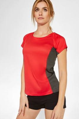 Roly CA6648 - SHANGHAI WOMAN Technical t-shirt combined in two polyester fabrics