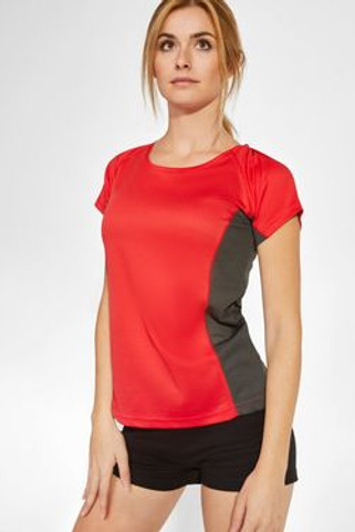 Roly CA6648 - SHANGHAI WOMAN Technical t-shirt combined in two polyester fabrics