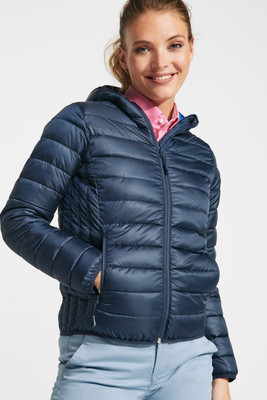 Roly RA5091 - Damen Federleicht Kapuzenjacke mit Kontrastfutter