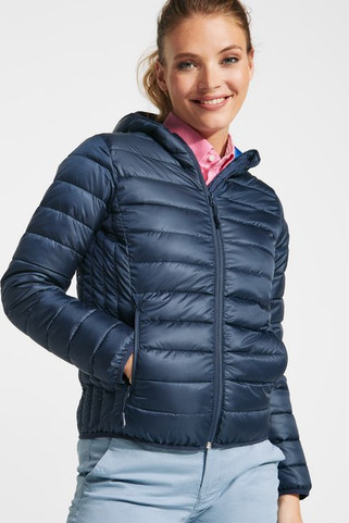 Roly RA5091 - Damen Federleicht Kapuzenjacke mit Kontrastfutter