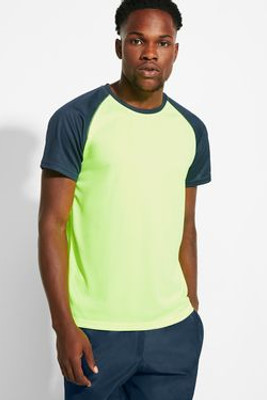 Roly CA6650 - INDIANAPOLIS Raglan style short-sleeve sports t-shirt with contrasting sleeves