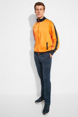 Roly CH0338 - ESPARTA Zweifarbiger Trainingsanzug aus Acetat mit samtigem Futter