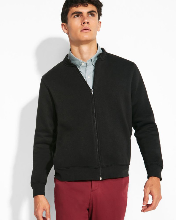 Roly CQ1103 - ELBRUS Long-sleeve brushed fleece jacket with mandarine collar