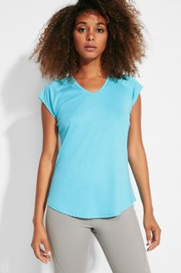 Roly CA6658 - AVUS T-shirt tecnica multisport da donna maniche corte stile raglan