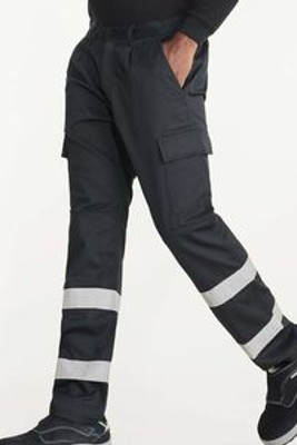 Roly HV9307 - DAILY HV Night high-visibility long trousers in resistant fabric