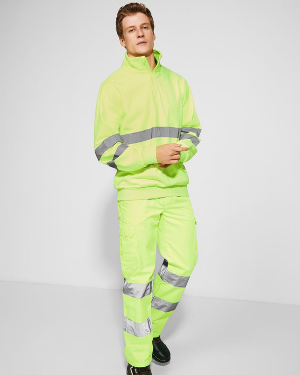 Roly HV9309 - ALFA High-visibility long trousers in fluor yellow
