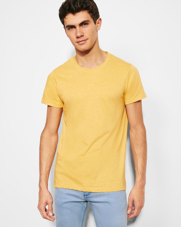 Roly CA6660 - FOX T-shirt confecionada em tecido com efeito vigoré