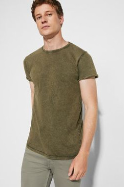 Roly CA6689 - HUSKY T-shirt met korte mouwen met jeans effect