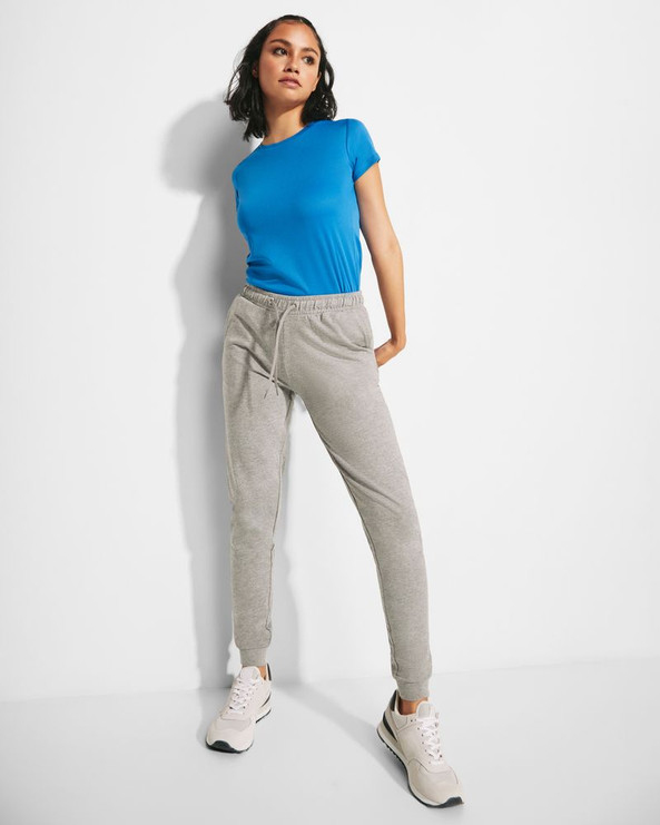 Roly PA1175 - ADELPHO WOMAN Lange Skinnysporthose mit taillierten Bündchen an den Beinen