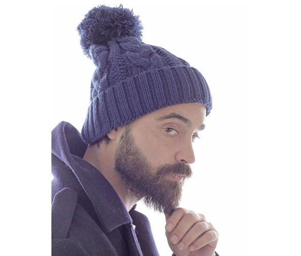 Atlantis AT136 - Nordic Twist Fleece-Lined Winter Beanie