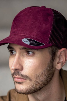 ATLANTIS AT196 - Casquette style trucker en faux daim