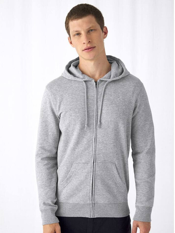 B&C BCU35B - Organic Zipped Hoodie