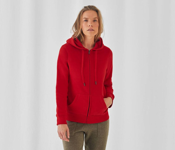 B&C BCW03Q - Luxury Comfort Women's Zipped Hoodie