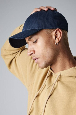 Beechfield BF196 - Atmungsaktive 6-Panel Mesh Kappe mit Verstellbarem Verschluss