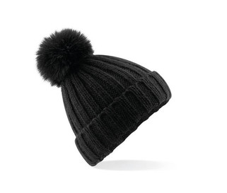Beechfield BF413 - Verbier large mesh Pop Pom beanie