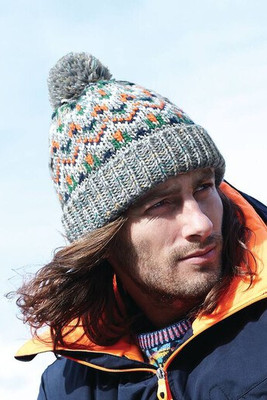 Beechfield BF458 - Beanie met Blizzard Pompon
