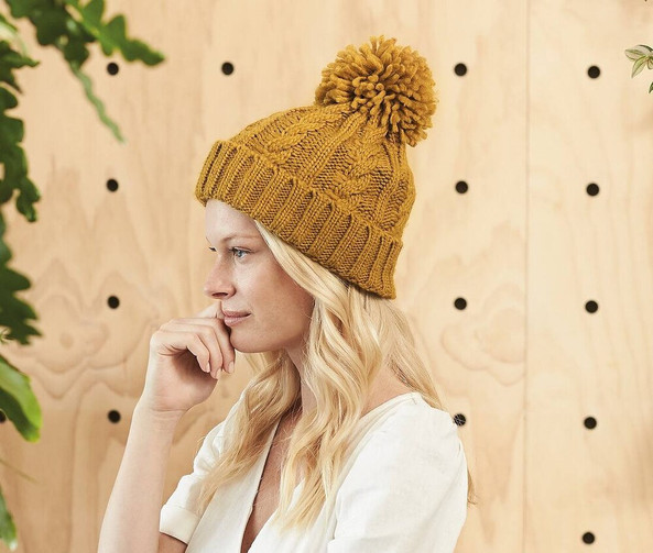 Beechfield BF480 - Gemütliche Strickmütze mit Pom-Pom und Suprafleece