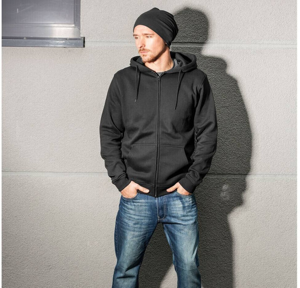 Build Your Brand BY012 - zipped hooded sweatshirt heavy