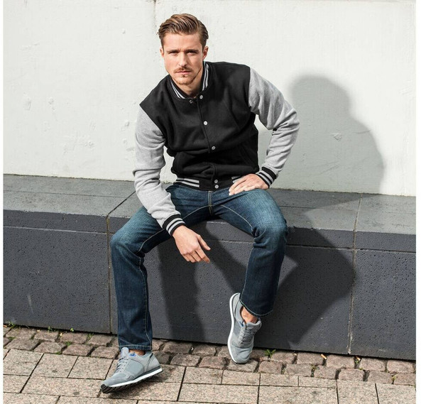 Build Your Brand BY015 - Monikäyttöinen Baseball Collegepaita