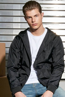 Build Your Brand BY016 - Atmungsaktive Herren Windjacke mit Kontrastdetails
