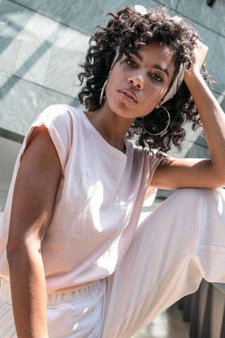 Build Your Brand BY021 - Womens Cotton Jersey T-Shirt with Folded Sleeves