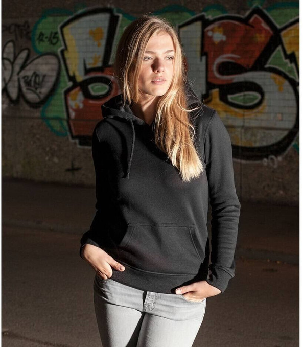 Build Your Brand BY026 - Women's Heavyweight Comfort Hoodie with Kangaroo Pocket