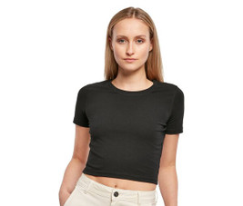 Build Your Brand BY042 - Trendy Women's Cropped T-Shirt with Comfort Fit