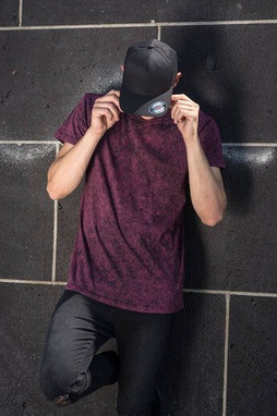 Build Your Brand BY070 - Mens Vintage Faded Cotton T-Shirt for Casual Style