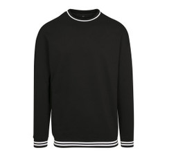 Build Your Brand BY104 - Urban Sweatshirt mit Kontraststreifen