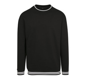 Build Your Brand BY104 - Urban Sweatshirt mit Kontraststreifen