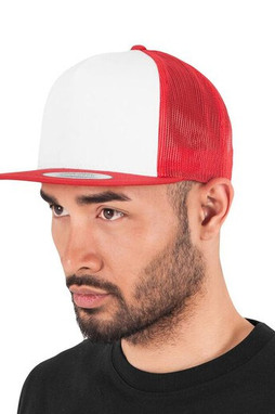 Flexfit F6006W - Șapcă Trucker Flexfit Respirabilă cu Față Consolidată