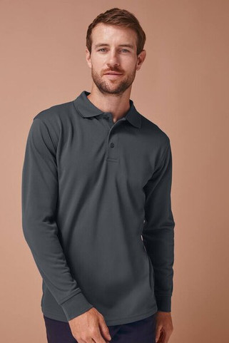 Henbury HY478 - Breathable Cool Plus Long Sleeve Polo Shirt