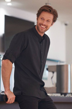 HENBURY HY592 - Chemise homme col mao