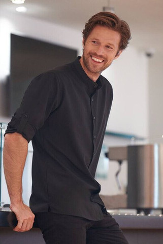 Henbury HY592 - Kurzärmeliges Herrenhemd mit langer Knopfleiste