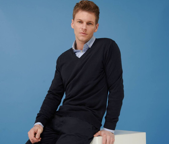 Henbury HY720 - Henbury Men's Classic V-Neck Sweater