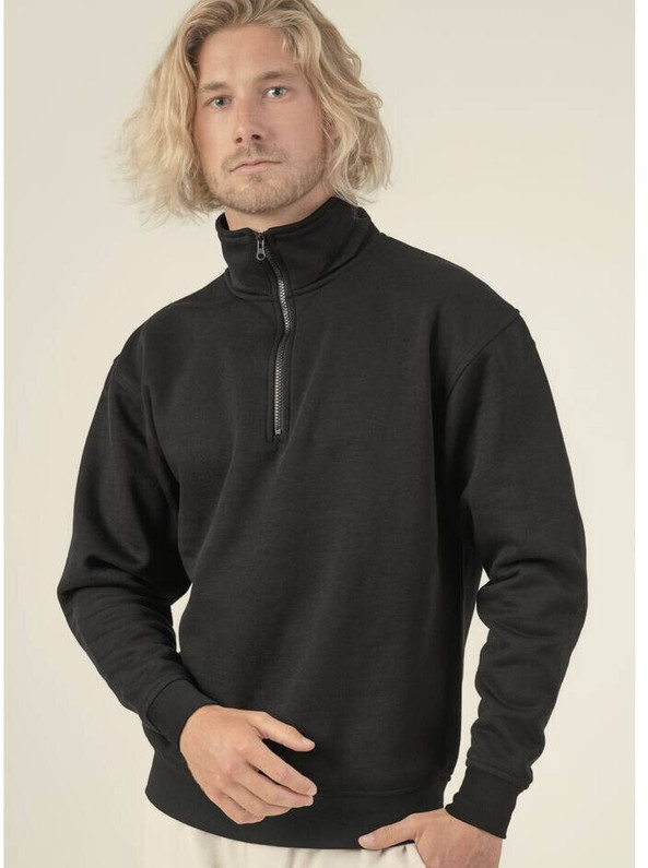 JHK JK298 - JHK Unisex Durable Zip Neck Sweatshirt