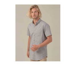 JHK JK605 - Camicia da uomo a maniche corte Oxford