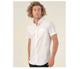 JHK JK611 - Elegant Men's Short Sleeve Poplin Shirt