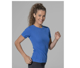 JHK JK901 - Elegante Damen Sport T-Shirt mit Ziernähten