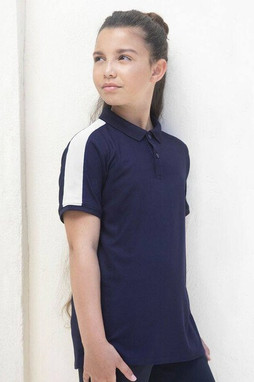 Finden & Hales LV382 - Stretch contrast polo shirt for children