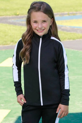 Finden & Hales LV873 - Unisex Kids Trendy Sports Jacket with Zipper Pockets