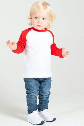Larkwood LW025 - Long sleeved baseball T-shirt